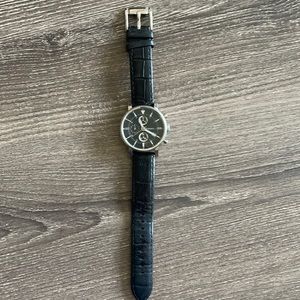 Leather fossil watch